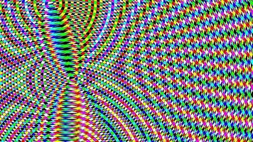 chaotisch radial bunt psychedelisch abstrakt Animation Schleife video