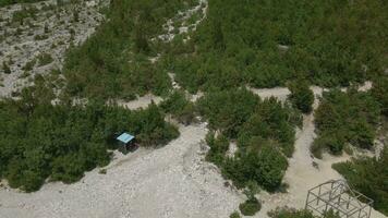 theth, Albanien durch Drohne video