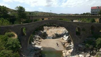 Mesi Bridge in Shkoder, Albania by Drone 5 video