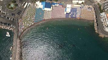 amalfi plage, Italie par drone video