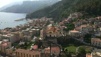 minori, amalfi kust, Italien förbi Drönare 6 video