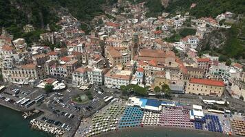 amalfi, Italien förbi Drönare 9 video