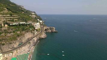 minori, amalfi kust, Italien förbi Drönare 2 video