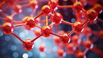 Medical studies of molecular structures. Science in the service of human. Technologies of the future in our life. molecule of medicine model, illustration photo