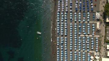 Positano Beach, Amalfi Coast, Italy by Drone 2 video