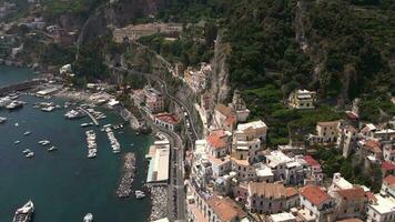 amalfi, Italien förbi Drönare 7 video