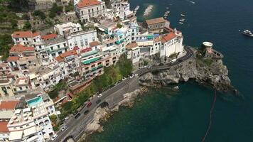 amalfi, Italien förbi Drönare 10 video