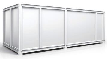 Mobile office buildings or container site office for construction site. Shipping container. Portable house and office cabins, illustration photo