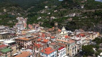 Maiori, amalfi côte, Italie par drone dix video