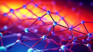 Medical studies of molecular structures. Science in the service of human. Technologies of the future in our life. molecule of medicine model, illustration photo