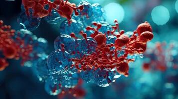 Medical studies of molecular structures. Science in the service of human. Technologies of the future in our life. molecule of medicine model, illustration photo