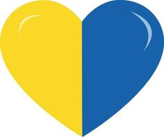 Heart vector icon, stand for Ukraine concept