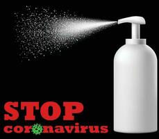 Stop coronavirus COVID19 vector illustration