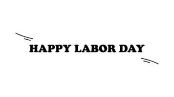 Text Motion Animation for Labor Day Holiday video