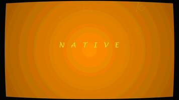 retro stijl tekst animatie geïnspireerd door inheems Amerikaans cultuur video