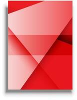 Presentation cover template, red vector background