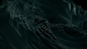 abstrait liquide mouvement Contexte avec une puissant violent jaillissement torrent de foncé l'eau ou liquide. maelstrom ou tourbillon concept. plein HD et boucle Contexte animation. video