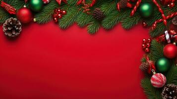 Christmas fir branch background photo