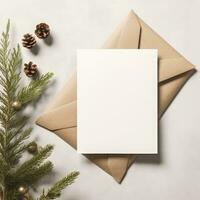 Christmas card mockup photo