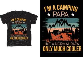 Vector adventure camping outdoor mountain t-shirt design template
