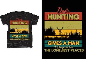Vector Hunting t shirt design template