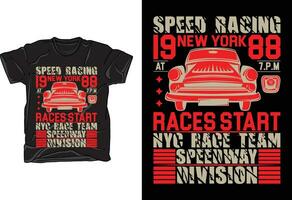 motorcycle t - shirt design with a vintage style vector