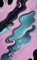 Abstract background, wallpaper with a fluid, water-like texture. AI Generated photo