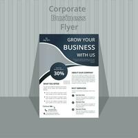Business Leaflet Brochure Flyer Template Design Set. Corporate Flyer Template A4 Size vector