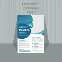 Medical poster flyer pamphlet brochure cover design layout space for photo background, vector illustration