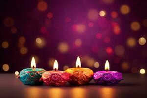 Diwali festival of lights background photo