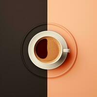 Minimalist coffee background photo