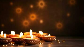 Diwali festival of lights background photo