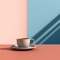 Minimalist coffee background photo