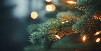 Christmas lights background photo
