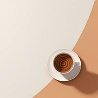 Minimalist coffee background photo