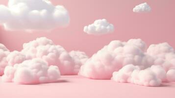 rosado pastel nubes foto