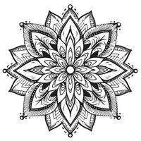 Flower Coloring Pages Mandala Style photo