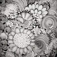 Flower Coloring Pages Mandala Style photo