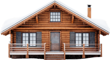 Cabin png with AI generated.