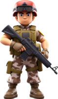 Soldier png with AI generated.