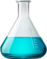 Laboratory flask png with AI generated.