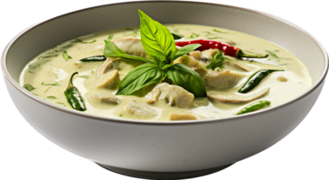 Green curry png with AI generated.