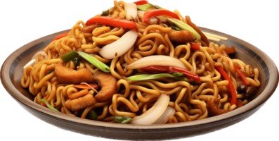 Yakisoba png with AI generated.