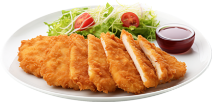 Tonkatsu png with AI generated.