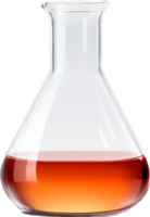 Laboratory flask png with AI generated.