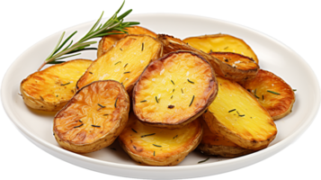 Roasted potato png with AI generated.