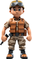 Soldier png with AI generated.