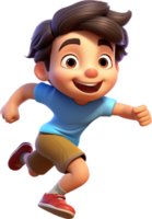 Boy is running with . png