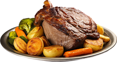 Sunday roast png with AI generated.