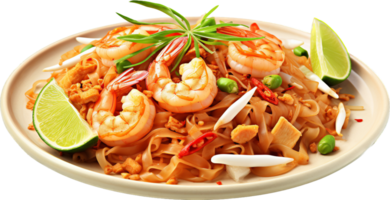 Pad thai png with AI generated.